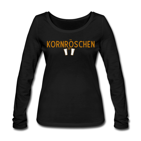 Kornröschen - Frauen Bio-Langarmshirt von Stanley & Stella - Schwarz