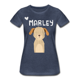 Marley Women’s Premium T-Shirt - Blau meliert