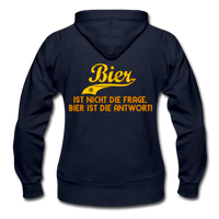 Bier ist nicht die Frage Bier ist die Antwort - Heavyweight Kapuzenjacke - Navy