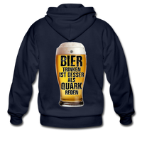 Bier trinken ist besser als Quark reden- Heavyweight Kapuzenjacke - Navy