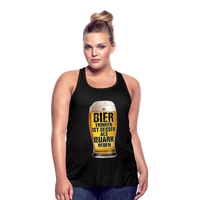 Bier trinken ist besser als Quark reden - Federleichtes Frauen Tank Top - Schwarz