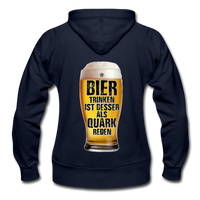 Bier trinken ist besser als Quark reden - Heavyweight Kapuzenjacke - Navy