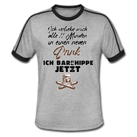 Ich verliebe mich alle 11 Minuten in einen neuen Drink - Retro-T-Shirt - Grau meliert/Schwarz