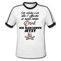 Ich verliebe mich alle 11 Minuten in einen neuen Drink - Retro-T-Shirt - Weiß/Schwarz