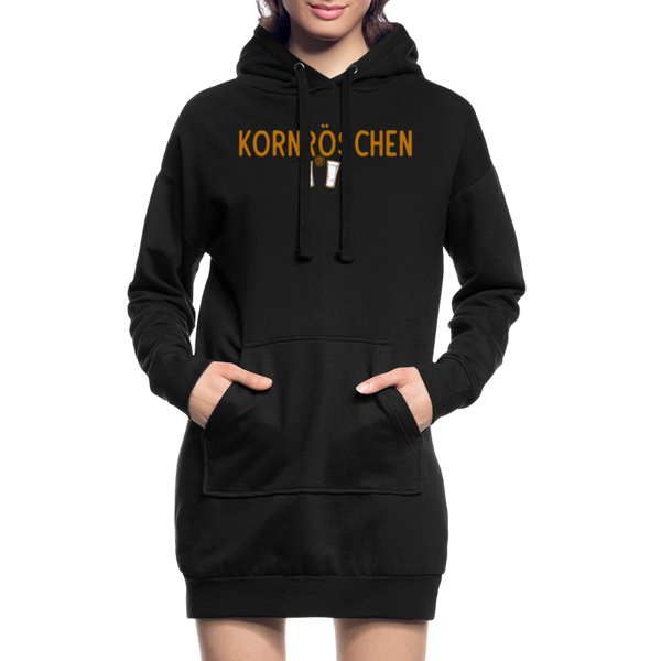 Kornröschen - Hoodie-Kleid - Schwarz