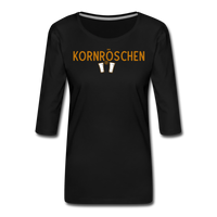 Kornröschen - Frauen Premium 3/4-Arm Shirt - Schwarz