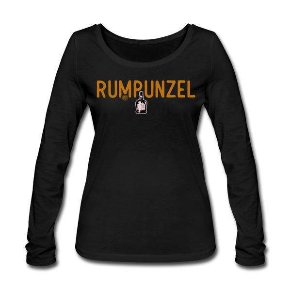 Rumpunzel - Frauen Bio-Langarmshirt von Stanley & Stella - Schwarz