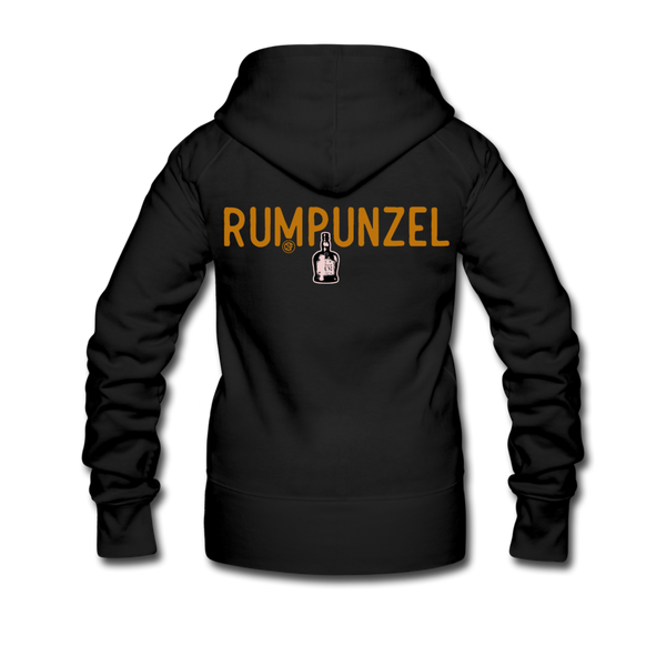 Rumpunzel - Frauen Premium Kapuzenjacke - Schwarz