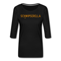 Schwipserella - Frauen Premium 3/4-Arm Shirt - Schwarz