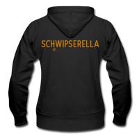 Schwipserella - Frauen Heavyweight Kapuzenjacke - Schwarz