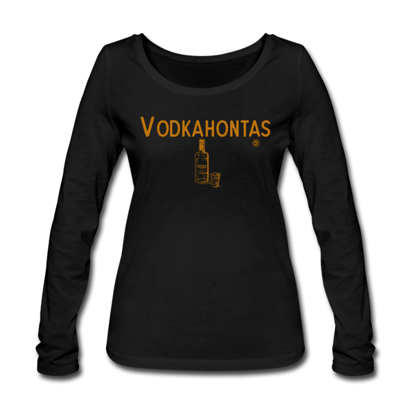 Vodkahontas - Frauen Bio-Langarmshirt von Stanley & Stella - Schwarz