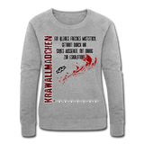 Krawallmädchen - Frauen Bio-Sweatshirt von Stanley & Stella - Grau meliert