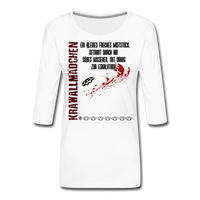 Krawallmädchen - Frauen Premium 3/4-Arm Shirt - Weiß