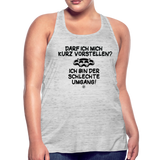 Darf ich mich kurz vorstellen... - Federleichtes Frauen Tank Top - Grau meliert