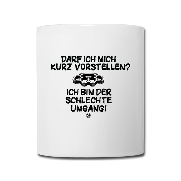 Darf ich mich kurz vorstellen... - Tasse - Weiß