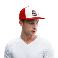 Ich bin vielleicht nicht so hübsch... - Trucker Cap - Weiß/Rot