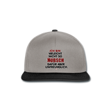 Ich bin vielleicht nicht so hübsch... - Snapback Cap - Graphit/Schwarz