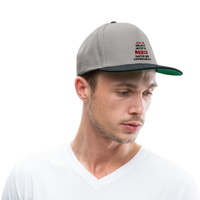 Ich bin vielleicht nicht so hübsch... - Snapback Cap - Graphit/Schwarz