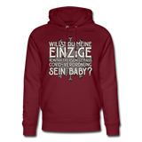 Willst du meine einzige Kontaktperson gemäss... - Bio-Hoodie von Stanley & Stella - Burgunderrot