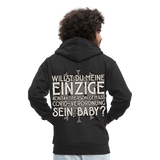 Willst du meine einzige Kontaktperson gemäss...Männer Premium Kapuzenjacke - Schwarz