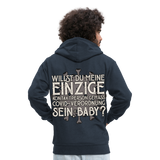 Willst du meine einzige Kontaktperson gemäss...Männer Premium Kapuzenjacke - Navy