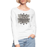 Willst du meine einzige Kontaktperson gemäss... - Frauen Bio-Langarmshirt von Stanley & Stella - Weiß