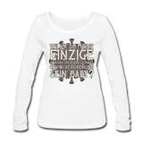 Willst du meine einzige Kontaktperson gemäss... - Frauen Bio-Langarmshirt von Stanley & Stella - Weiß