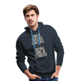 Suche asoziale Kontakte soziale sind ja verboten - Männer Premium Hoodie - Navy