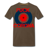 Fuck Corona - Premium T-Shirt - Edelbraun