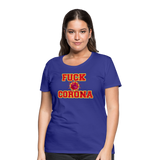 Fuck Corona - Premium T-Shirt - Königsblau