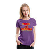 Fuck Corona - Premium T-Shirt - Lila