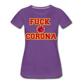 Fuck Corona - Premium T-Shirt - Lila