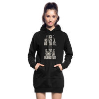 Suche asoziale Kontakte soziale sind ja verboten - Hoodie-Kleid - Schwarz