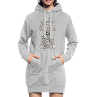 Suche asoziale Kontakte soziale sind ja verboten - Hoodie-Kleid - Grau meliert