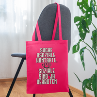 Suche asoziale Kontakte soziale sind ja verboten - Stoffbeutel - Azalea