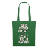 Suche asoziale Kontakte soziale sind ja verboten - Stoffbeutel - Fichte
